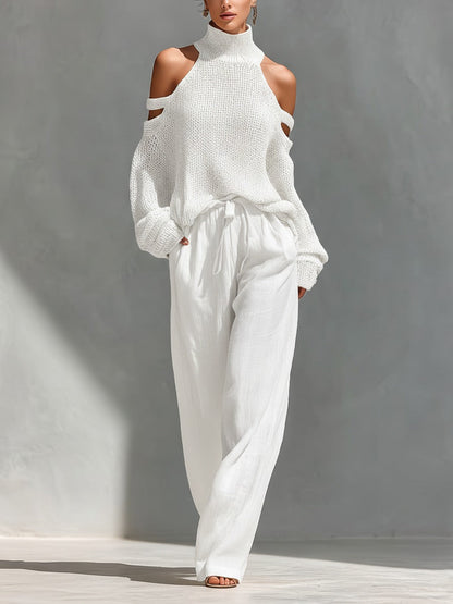 Camilla | Completo alla moda in maglia e lino