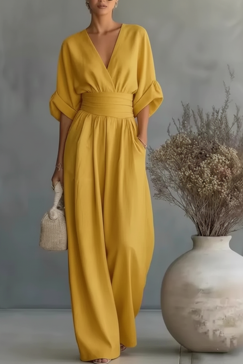 Jumpsuit amarillo mejorado