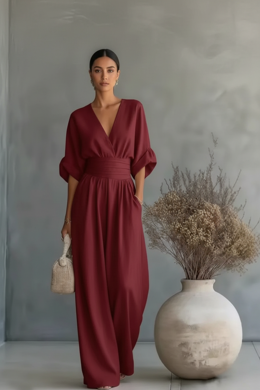 Jumpsuit burdeos mejorado