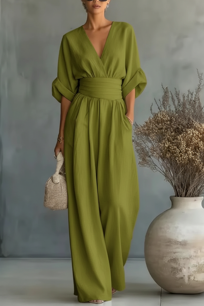 Jumpsuit verde mejorado